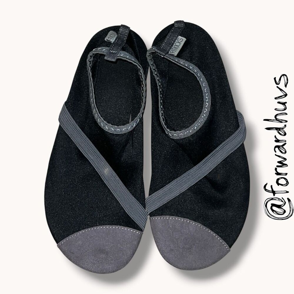 FitKicks Minimalist Barefoot Shoes Black/Gray Large (8.5–9.5)
